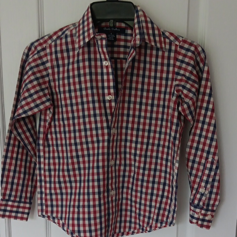 Brooks Brothers Red and Blue Gingham Button Down Shirt